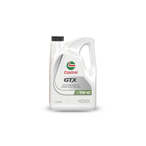CASTROL GTX CONVENTIONAL 10W40 MOTOR OIL 6/1 QTS