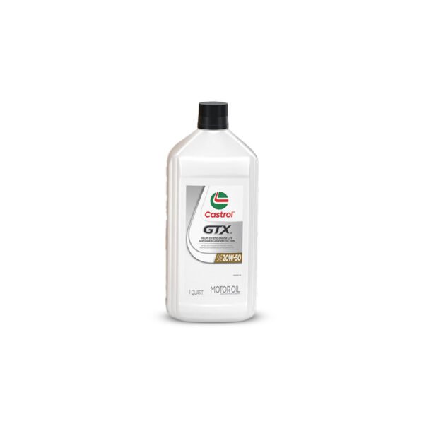 CASTROL GTX CONVENTIONAL 20W50 MOTOR OIL 6/1 QTS