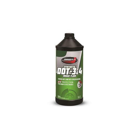 JOHNSEN DOT-3 & 4  BRAKE FLUID - 32 OZ