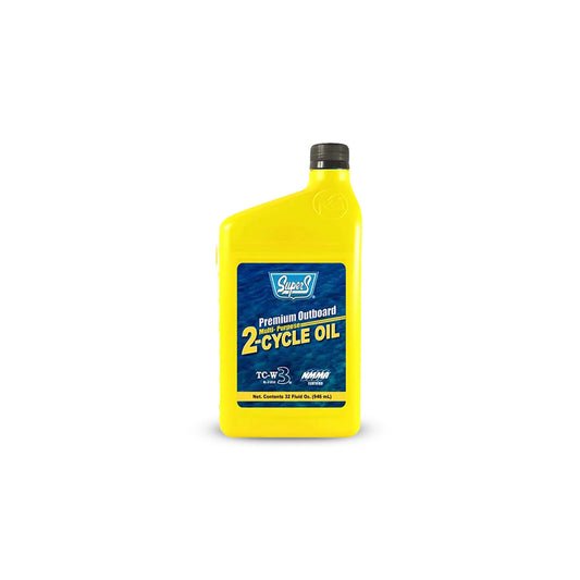 SUPER S PREMIUM 2-CYCLE TC-W3 OUTBOARD OIL 12/1 QTS